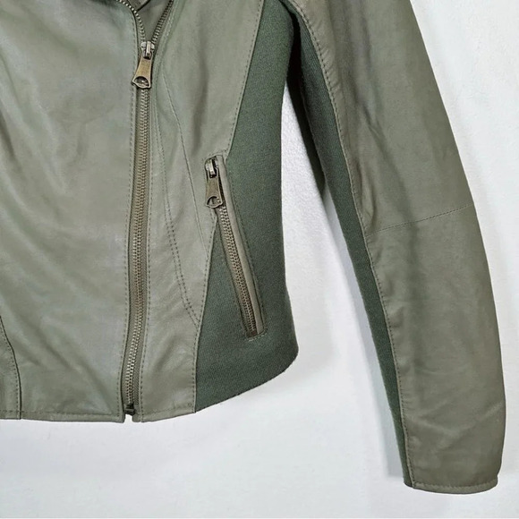 Andrew Marc New York Xsmall  Women's Lightweight Asymmetrical Leather Jacket - Picture 8 of 16